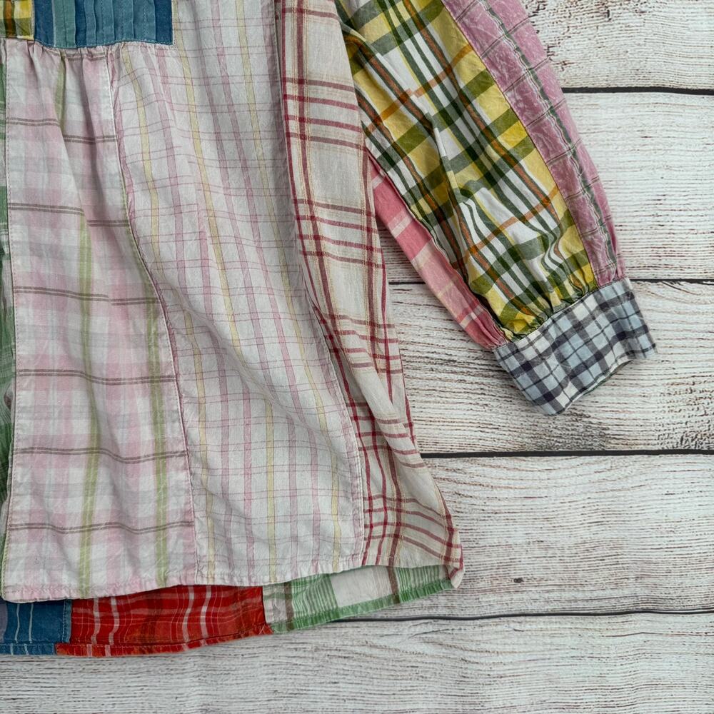 Sacred Threads Patchwork Pleated Blouse Womens La… - image 6